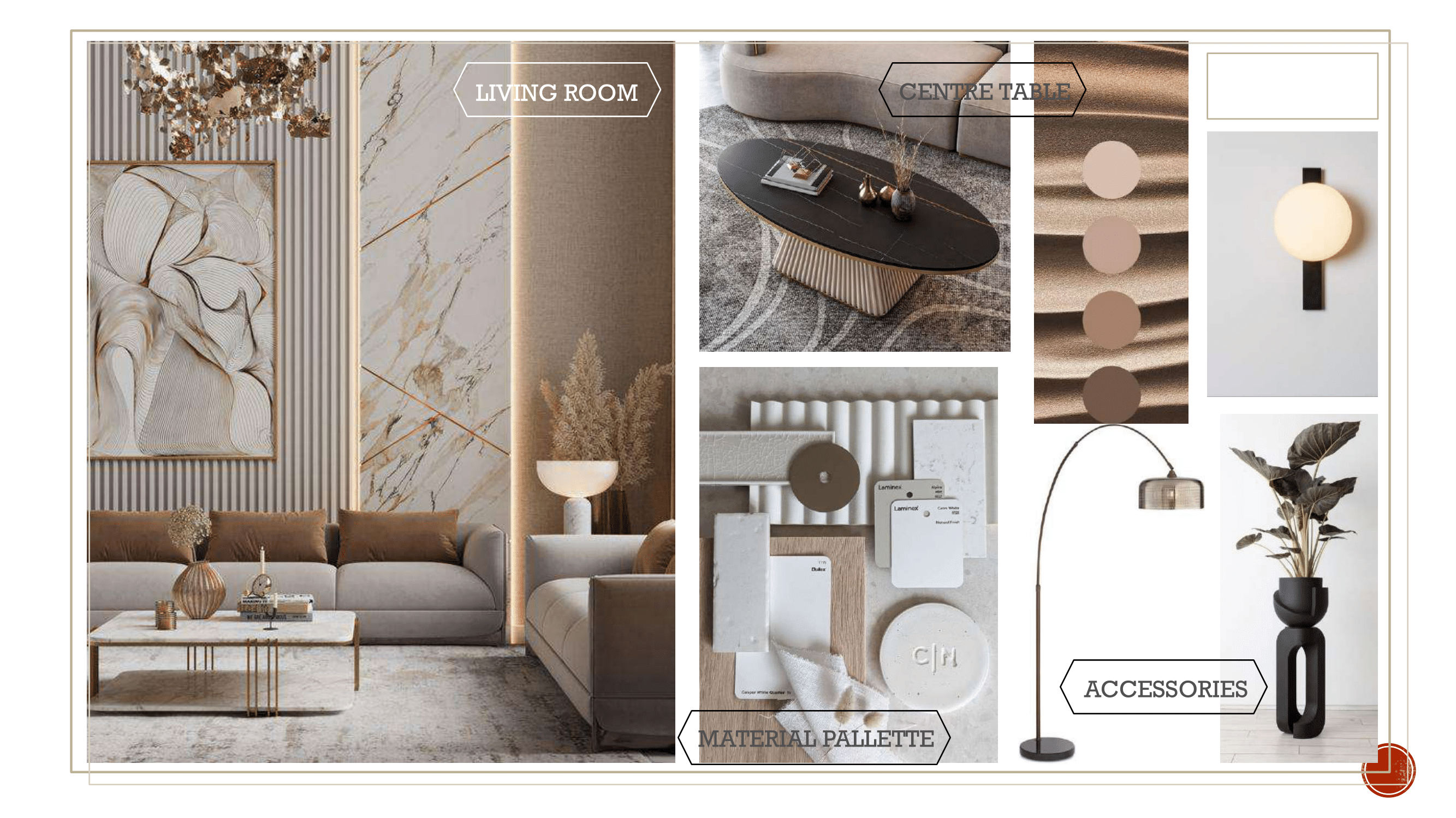 Modern Contemporary Interior Moodboard - Modern Contemporary Moodboard 03