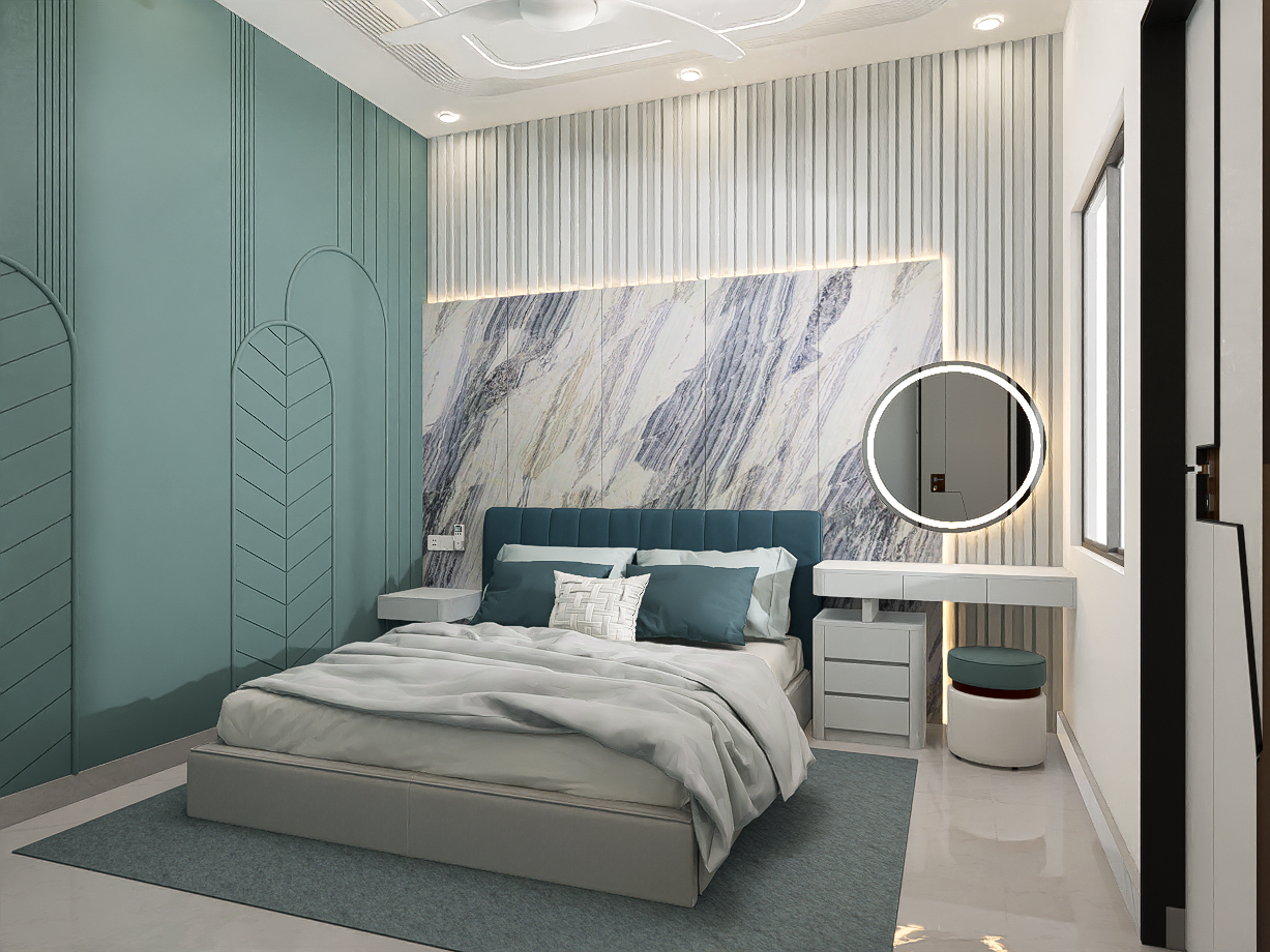 Mr. Tushar Residence - Parents Bedroom